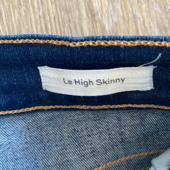 Frame denim high rise blue skinny jeans - Picture 4 of 5